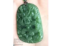 BZTs! 145k-t Natural Pendant Amulet Jade Dragon from 1st!