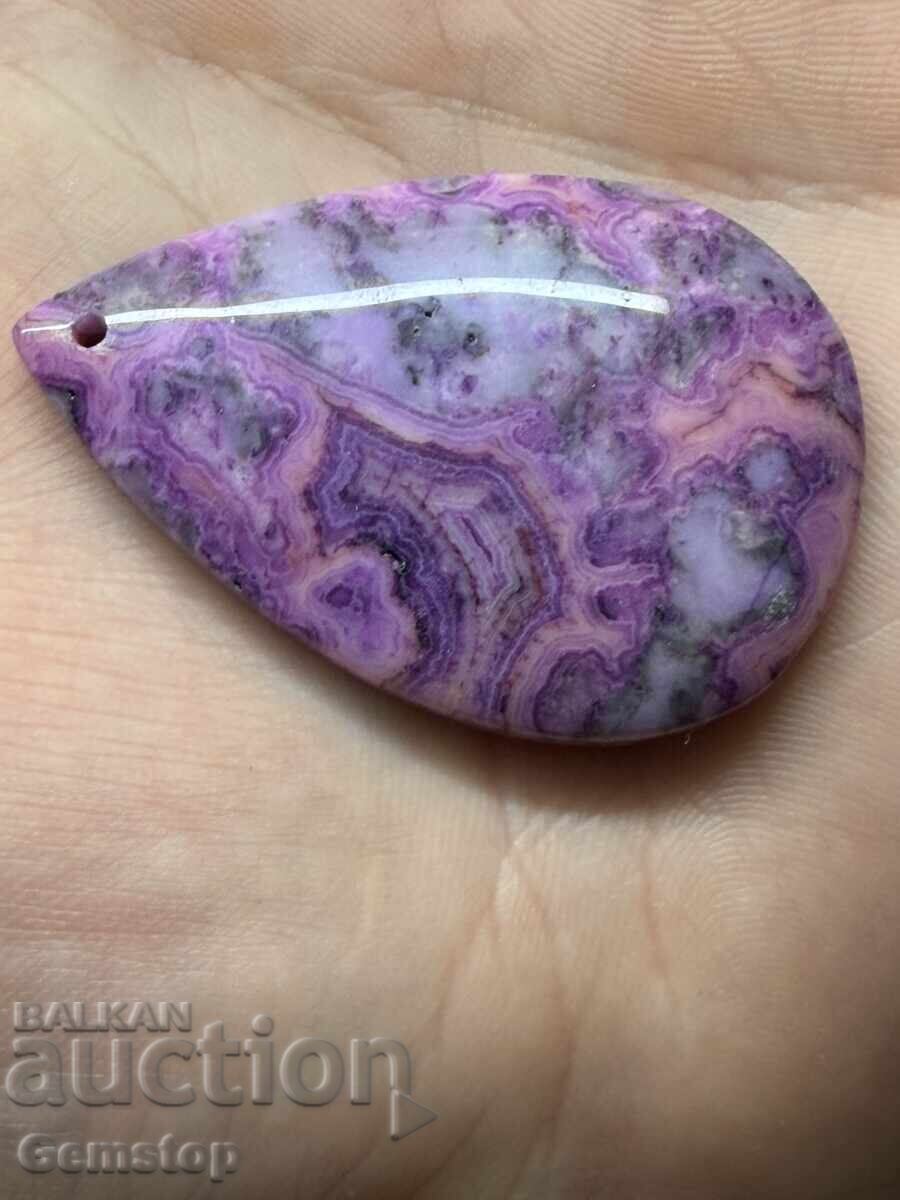 Delivery of WOW! 90 pcs pendant amulet earth agate pear from 1st!