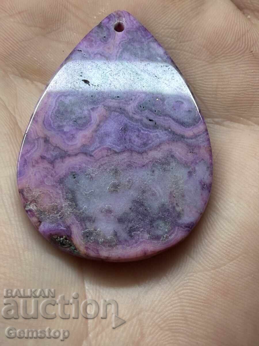 WOW! 90 pcs pendant amulet earth agate pear from 1st! - 5