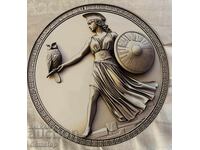 Bronze! Casting of the Greek goddess Athena from the 1st century!