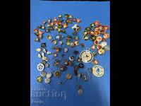 Lot of sports badges, Judo only