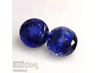 BZC! 0.21ct diffusion sapphire pair of 1ct round!