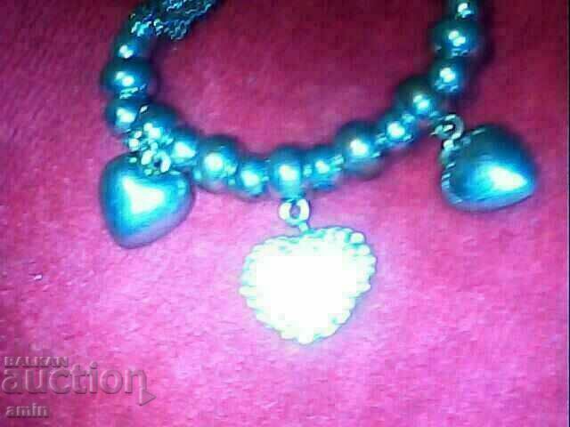 beautiful silver plated bracelet with crystals with price 15.00 BGN | € 7.67