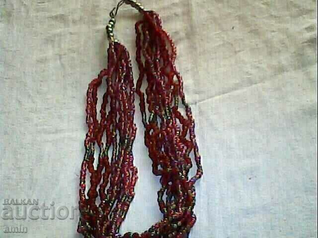 very beautiful ruby bead necklace with price 20.00 BGN | € 10.23