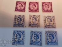 Postage stamps GB - 0.01 st