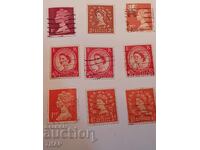 Postage stamps GB - 0.01 st