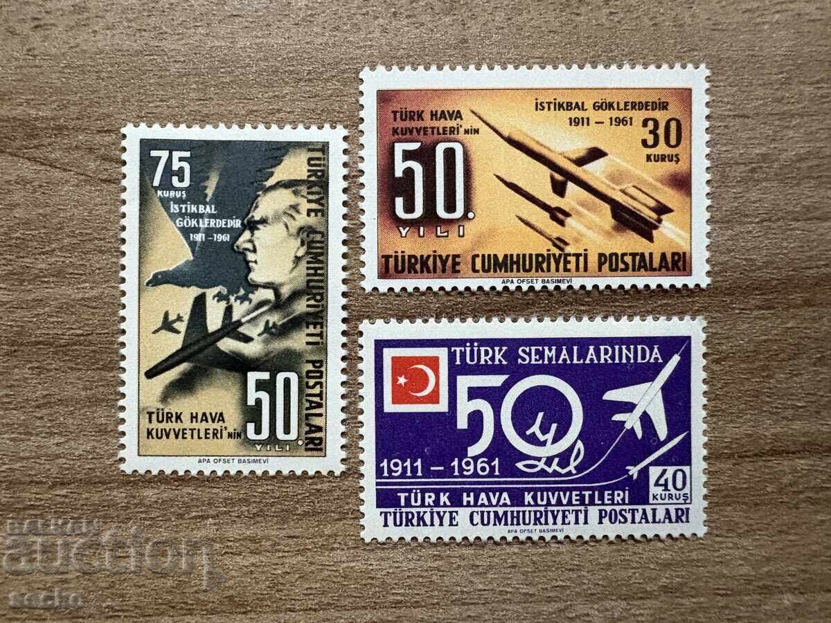 Турция - 50 г. Турски ВВС (1961) MNH