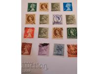 Postage stamps GB - 0.01 st