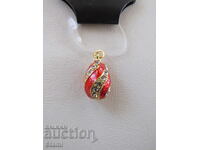 Fine ladies necklace Faberge Egg, new