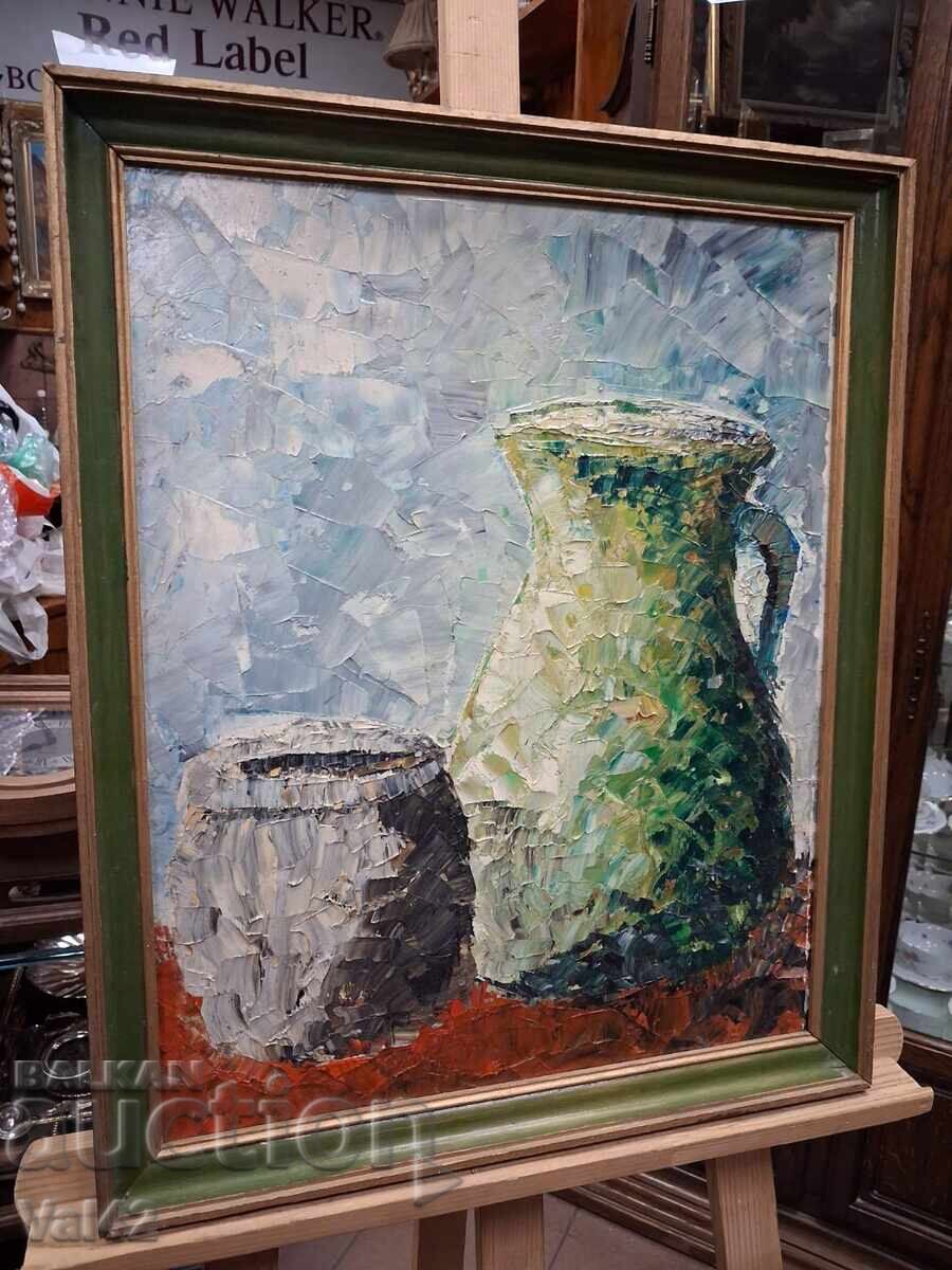 Still life with jug and pitcher with price 2.61 BGN | € 1.33