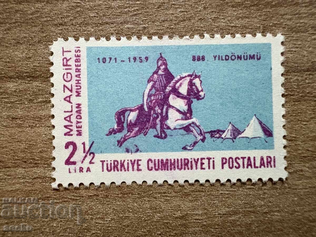 Turcia - 888 ani de la Bătălia de la Manzikert (1959) MNH Turcia - 888 ani de la Bătălia de la Manzikert (1959) MNH