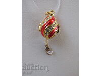 Colier cu pandantiv de dama rafinat - ou Faberge, nou