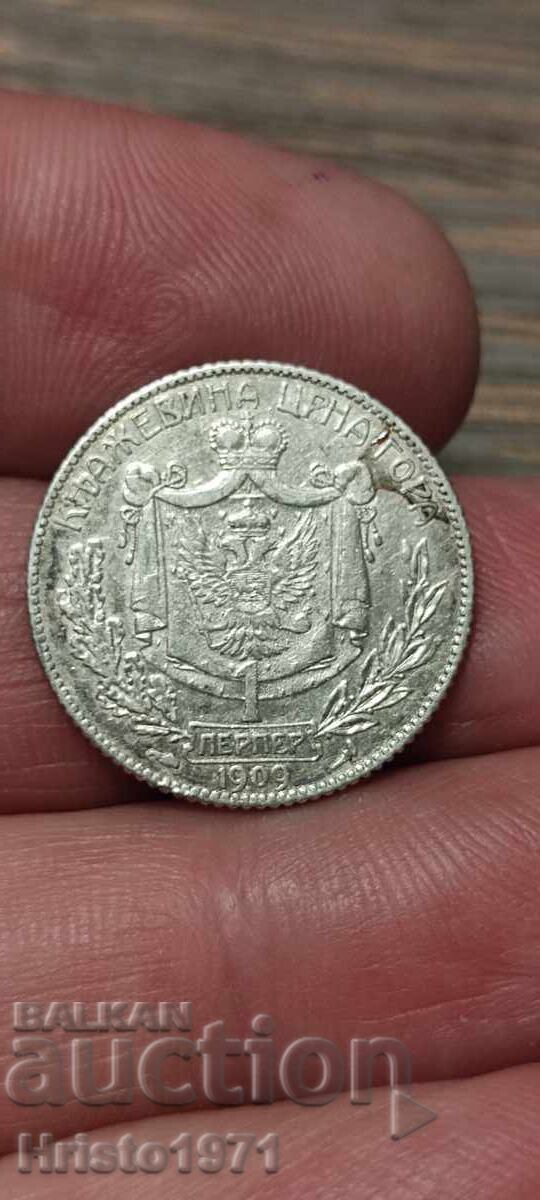 1 perper 1909 Muntenegru cu preț € 60.00 | 117.35 BGN