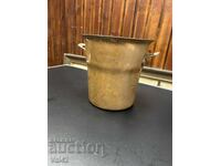 Copper champagne cooler / bottle cooling container