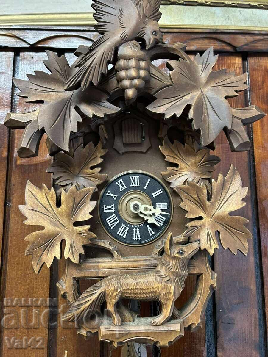 Auction  German wooden cuckoo clock