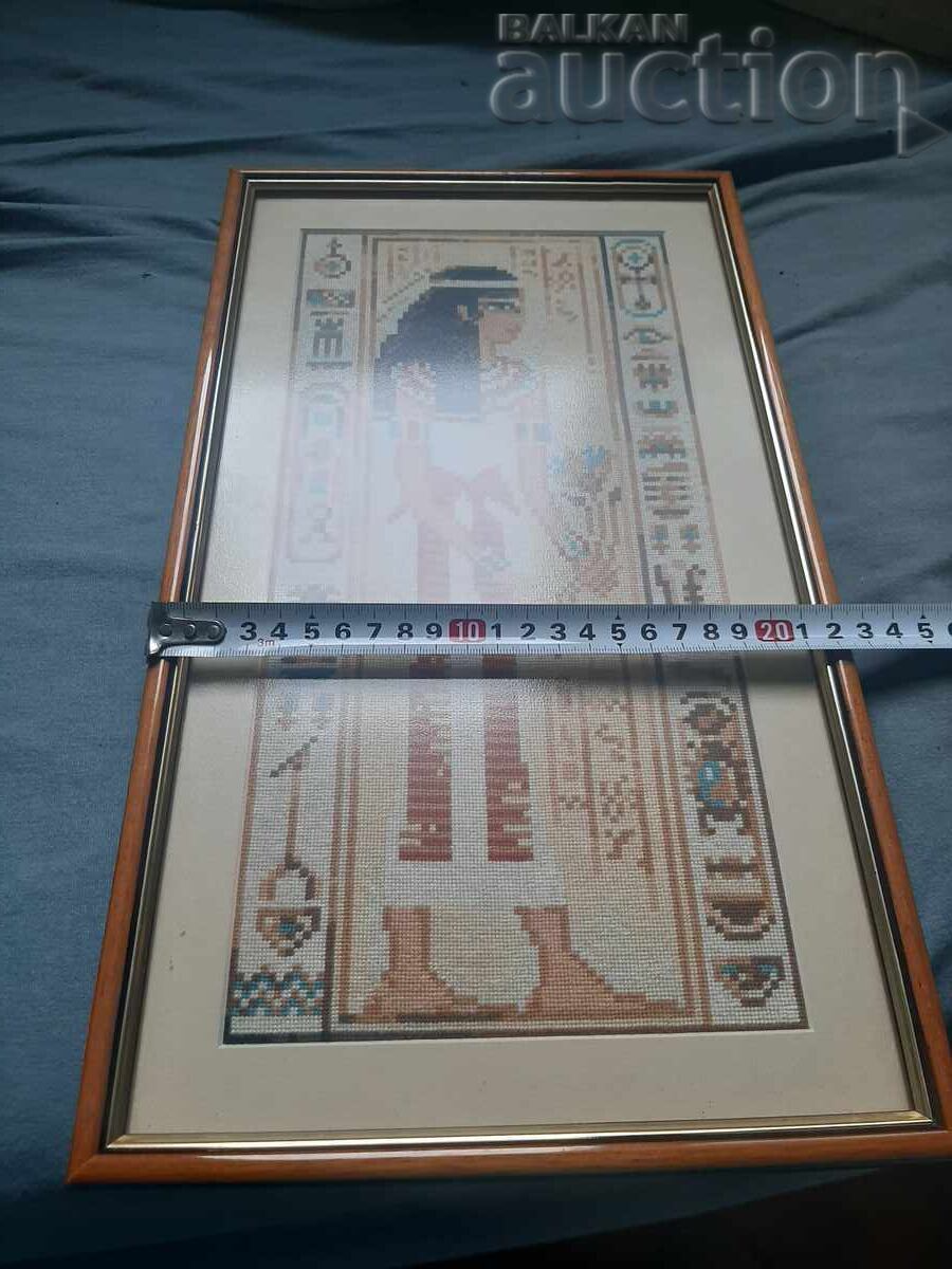 Licitație Goblen cusut manual Femeie egipteană Licitație Goblen cusut manual Femeie egipteană