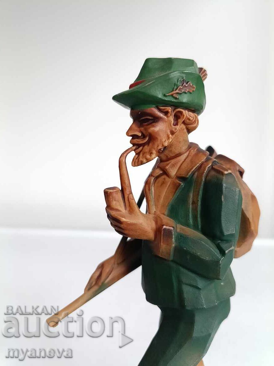 German figurine of a hunter in traditional attire with price 40.00 BGN | € 20.45