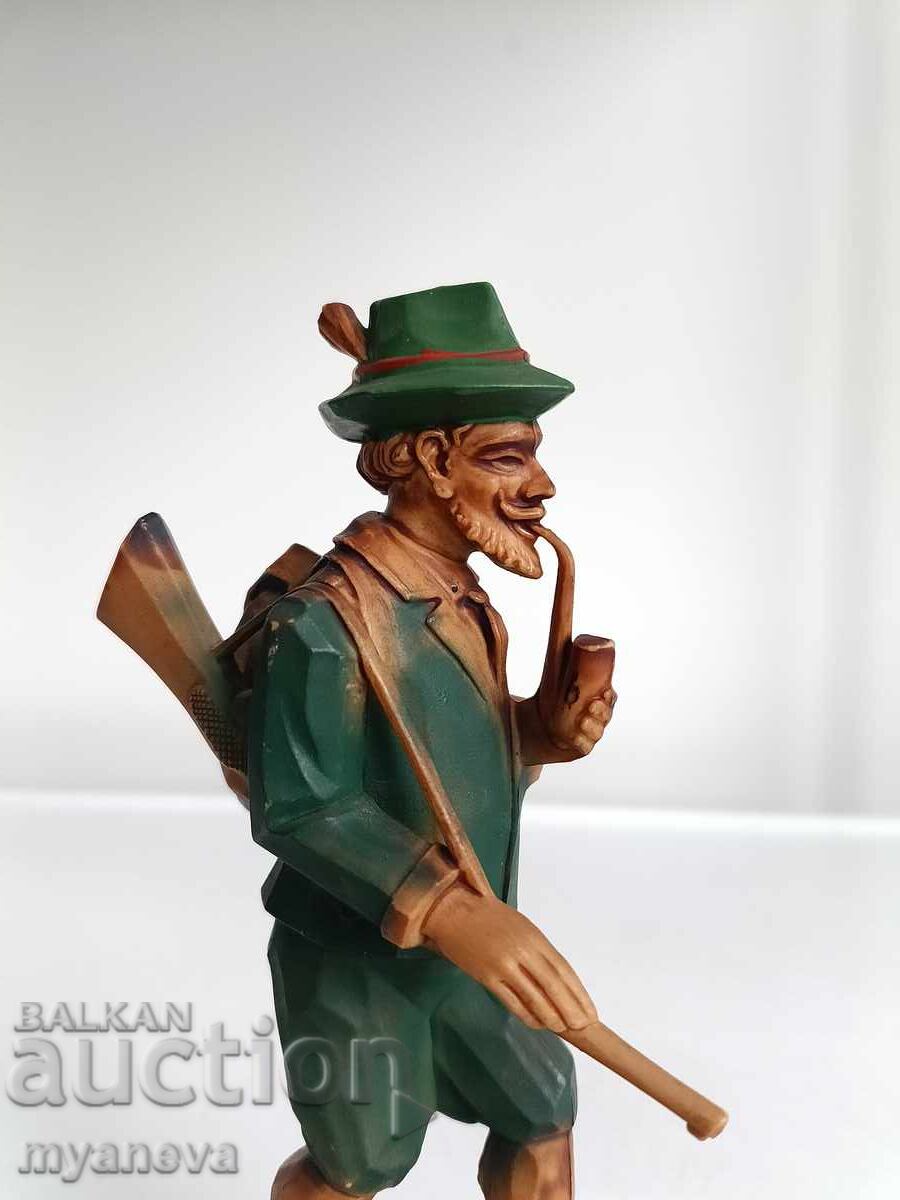 Auction  German figurine of a hunter in traditional attire