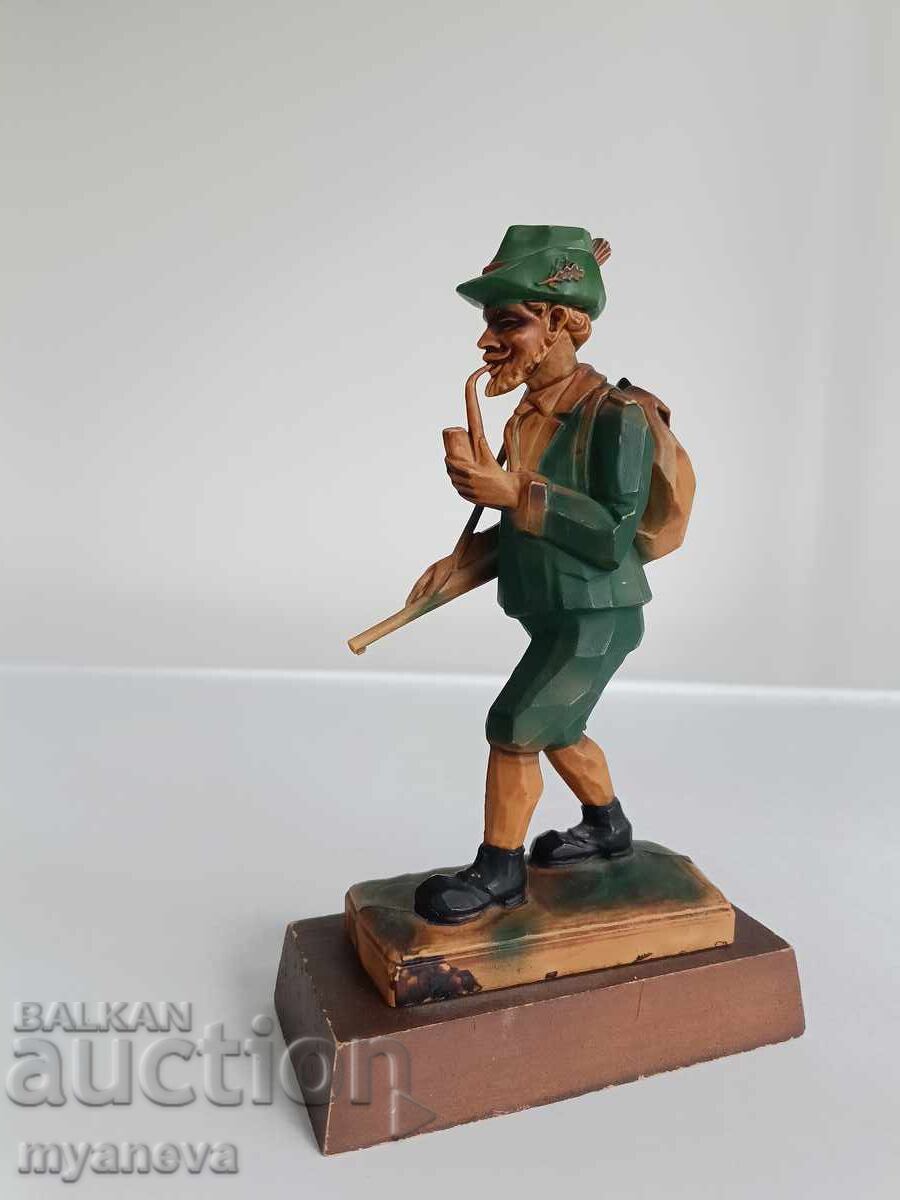 German figurine of a hunter in traditional attire - 5