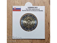 Slovakia • 2 Euro • 100th Anniversary of the First Blood Transfusion • 2023