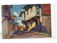 Nikola Tanev Nesebar painting rare postcard