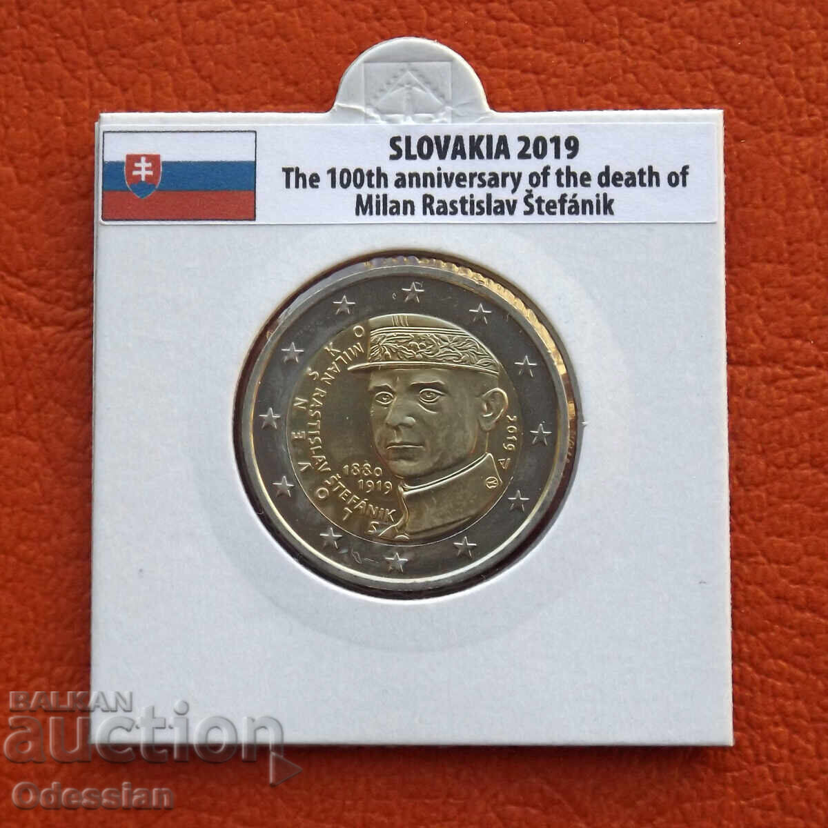 Slovakia • 2 Euro • Milan Rastislav Štefánik • 2019