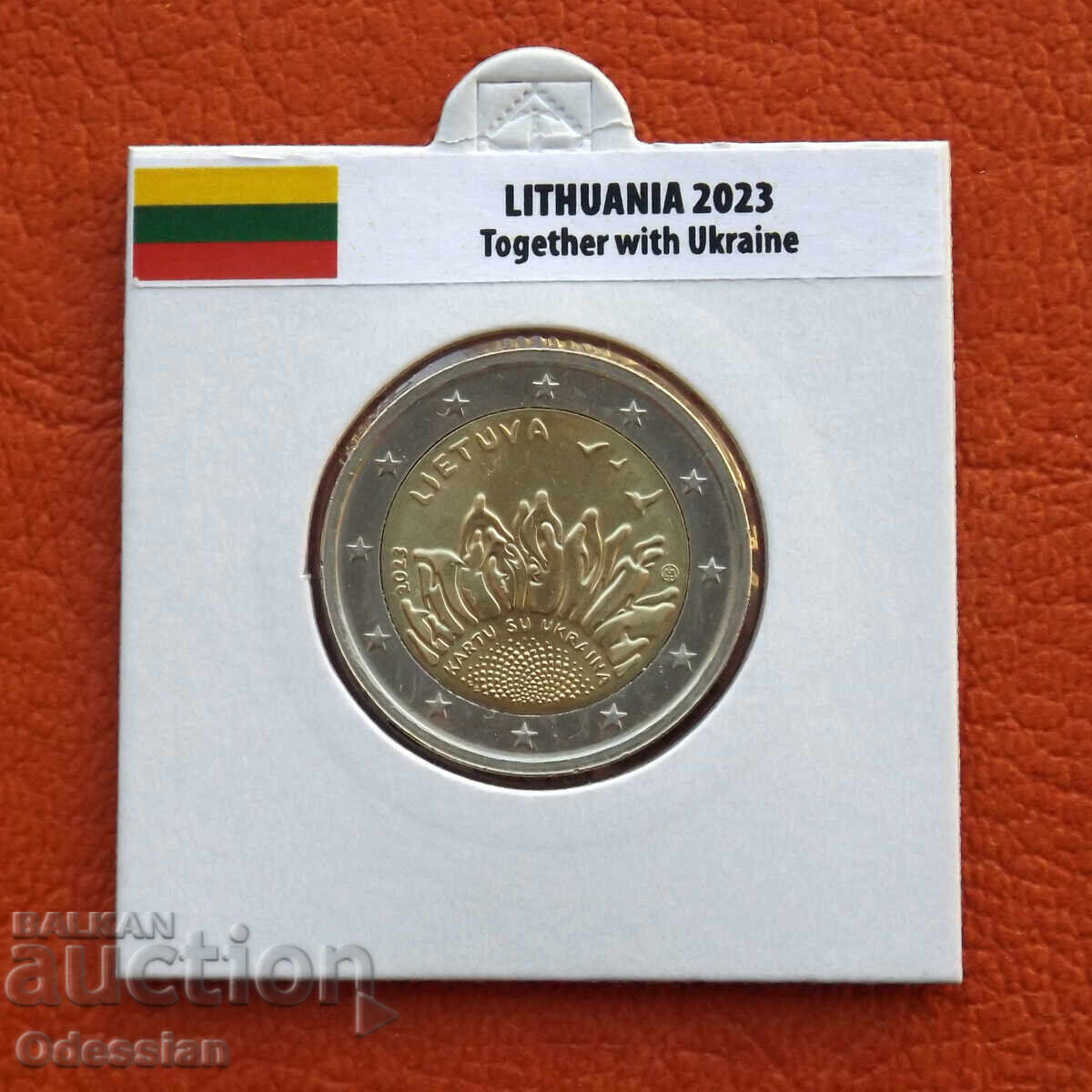 Lithuania • 2 Euro • Together with Ukraine • 2023