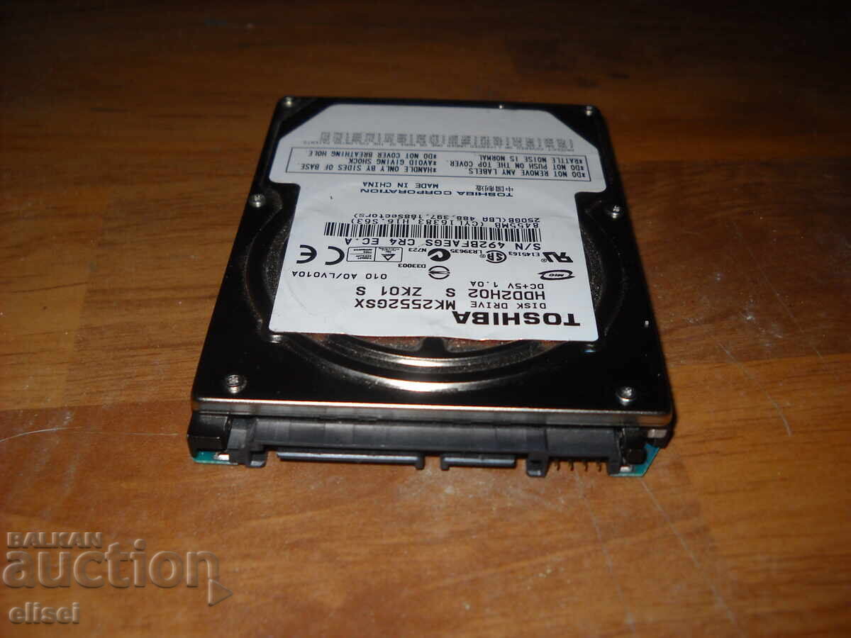 5.1. Hard disk pentru laptop TOSHIBA 250 GB – SATA 2.5”. Folosit 1 cu preț 36.00 BGN | € 18.41 5.1. Hard disk pentru laptop TOSHIBA 250 GB – SATA 2.5”. Folosit 1 cu preț 36.00 BGN | € 18.41