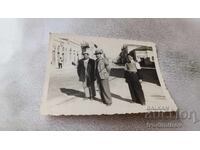 Photo of Lovech. Three men on the sidewalk