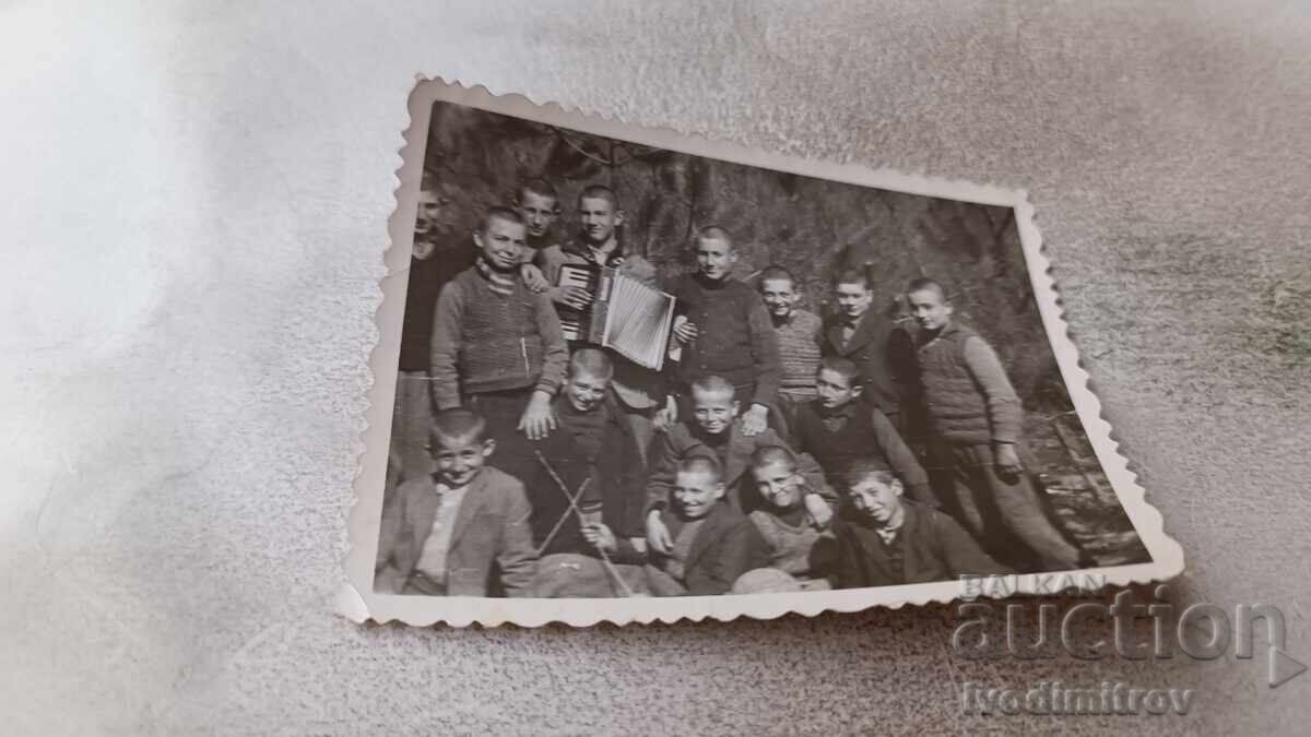 Photo Lovech Children with accordion 1947