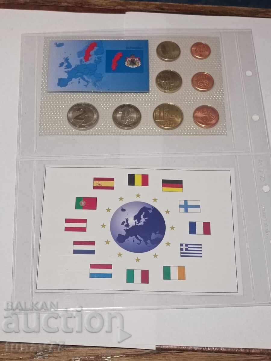Set probă Euro Suedia UNC - 5 Set probă Euro Suedia UNC - 5