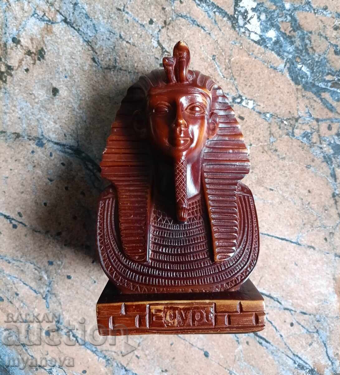 Tutankhamun, statuette - head of the Egyptian pharaoh