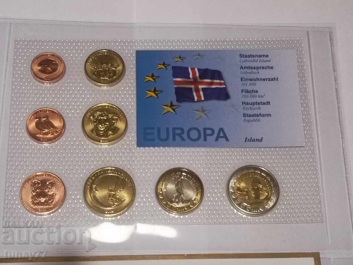Auction  Test Euro Set Excellent Condition, ISLAND set