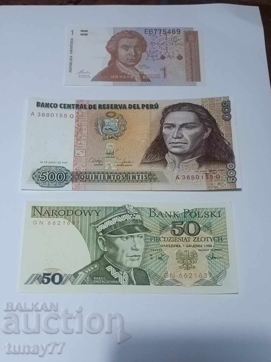 Lot of old UNC banknotes