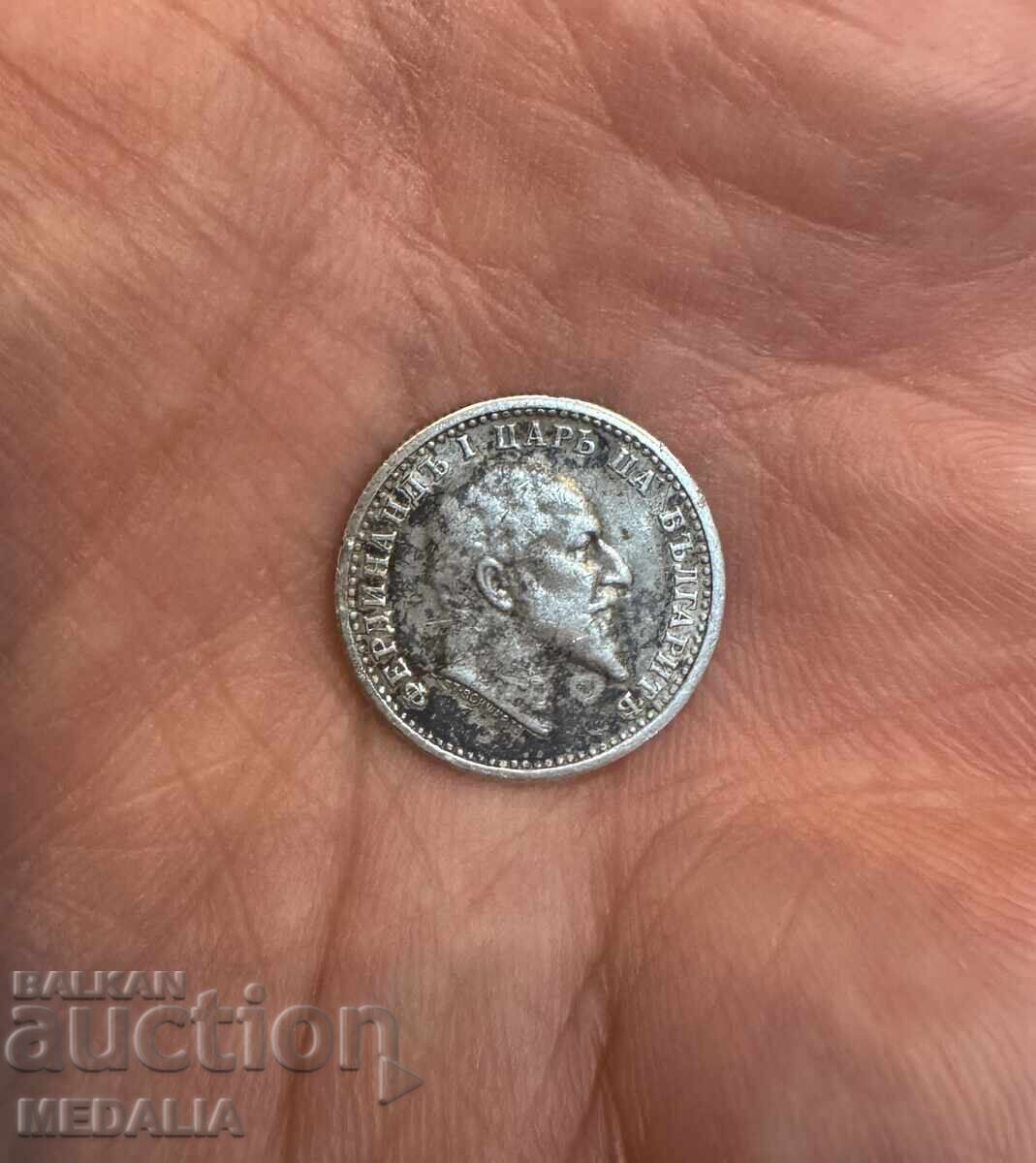 50 Stotinki 1910 - Ferdinand I - Silver - No Line