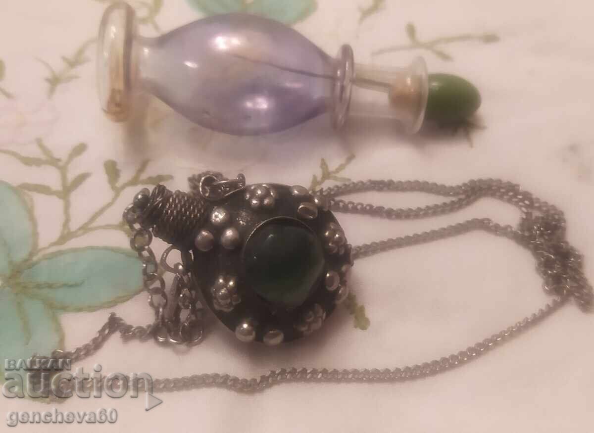 VINTAGE Sticluță de parfum de colecție Medalion - 6