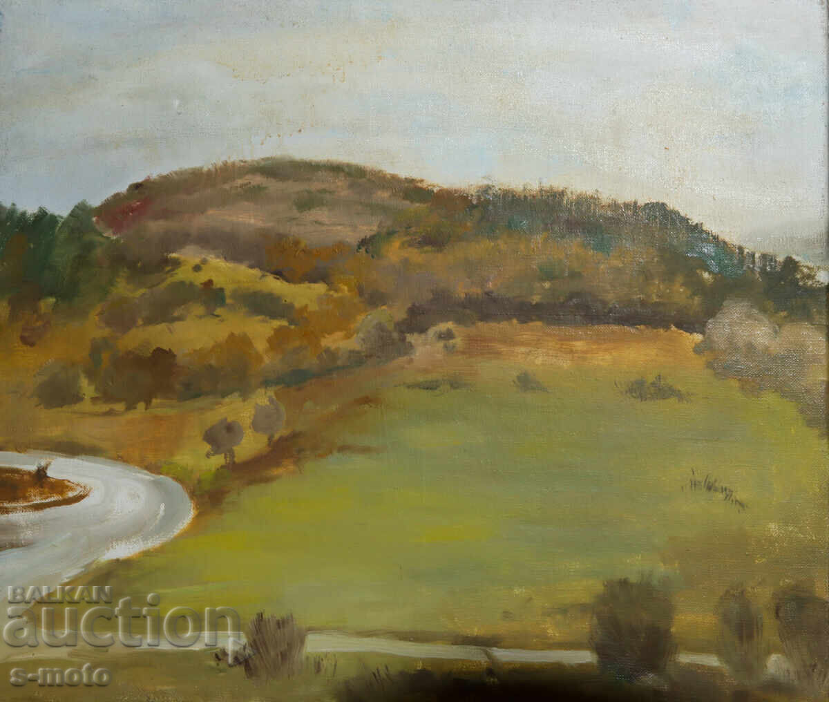 Old oil painting landscape with price 440.00 BGN | € 224.97