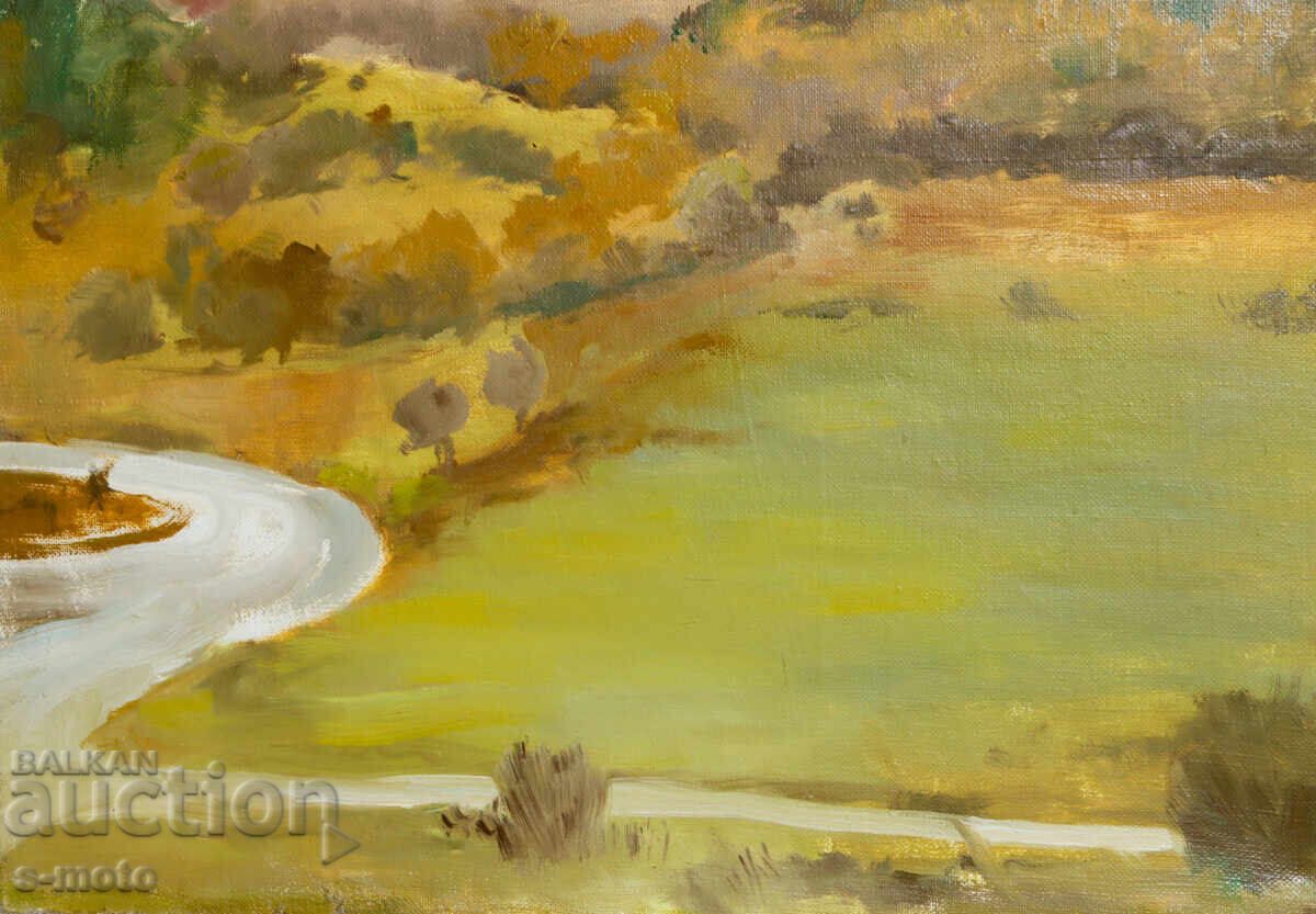 Old oil painting landscape - 6