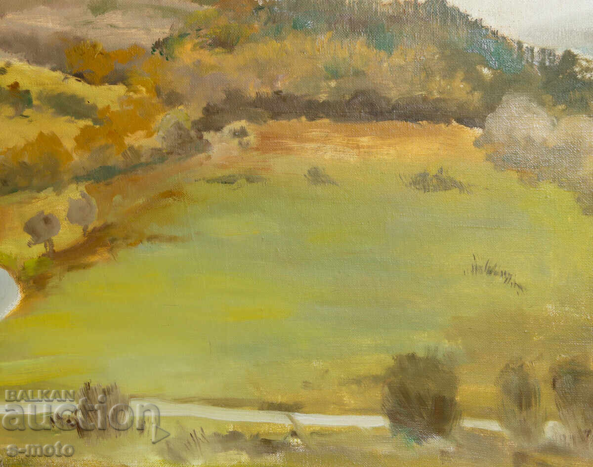 Old oil painting landscape - 7
