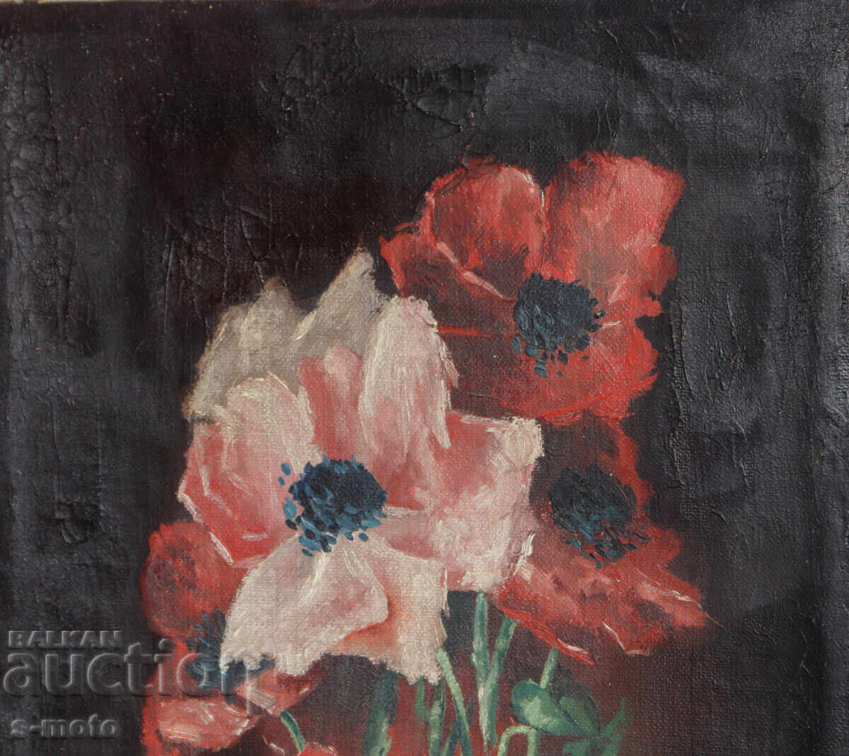 Доставка на Стара картина маслени бои натюрморт