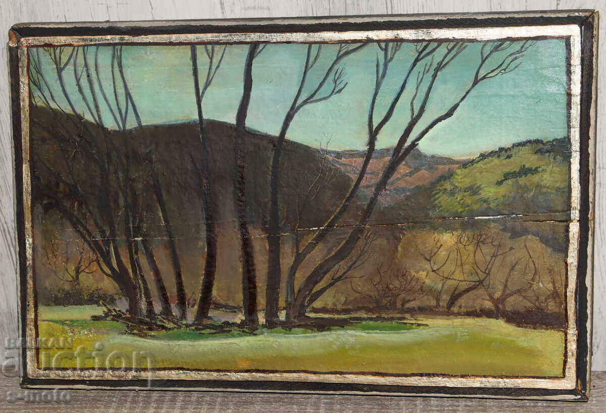 Old oil painting landscape with price 300.00 BGN | € 153.39
