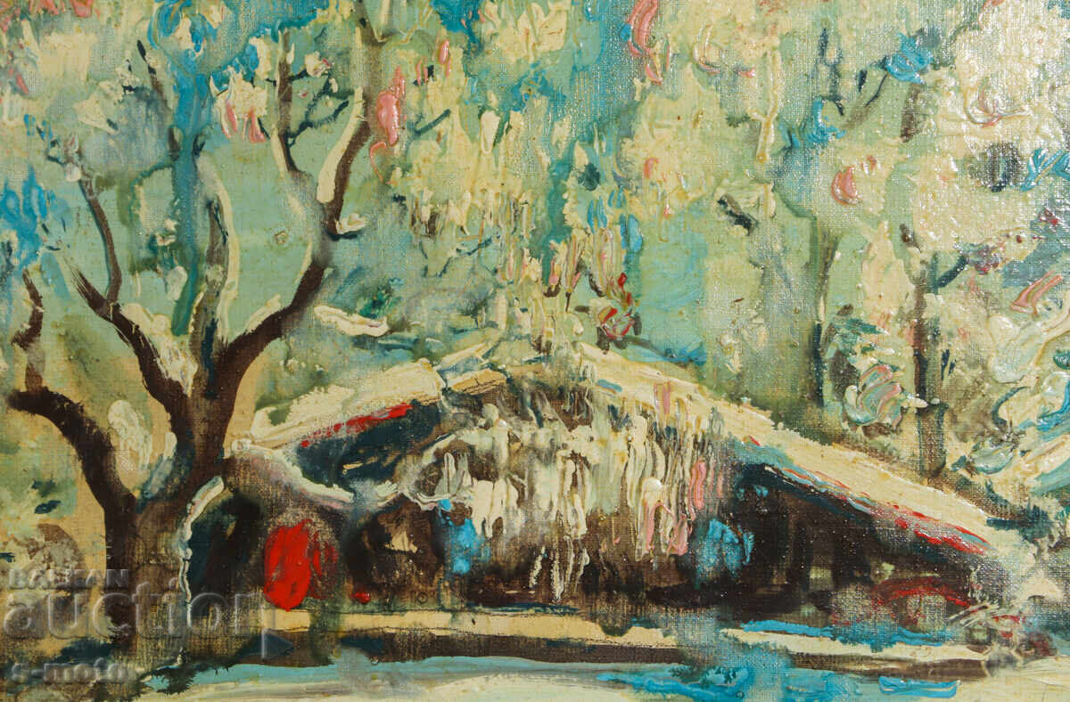 Delivery of Oil painting winter landscape 1997