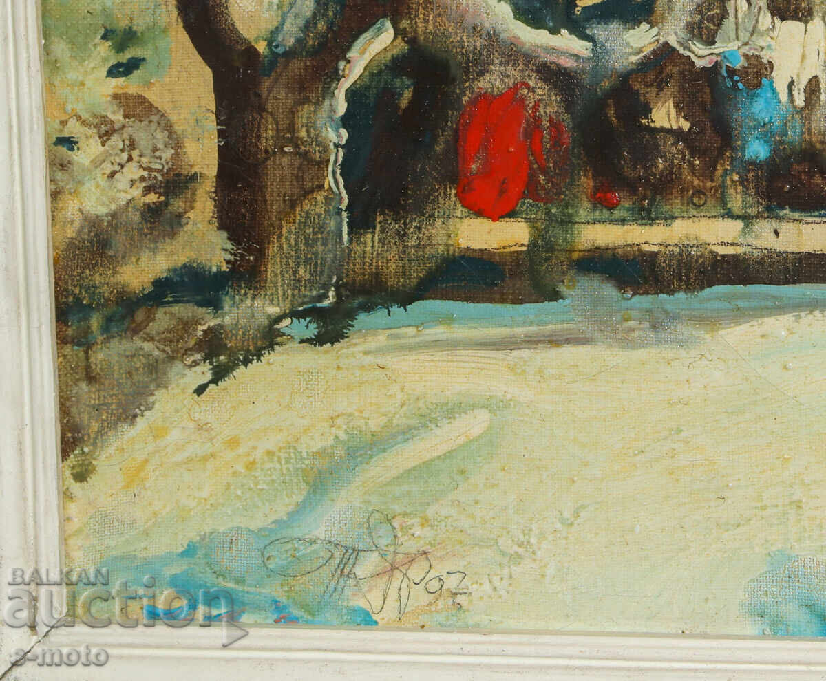 Oil painting winter landscape 1997 - 5