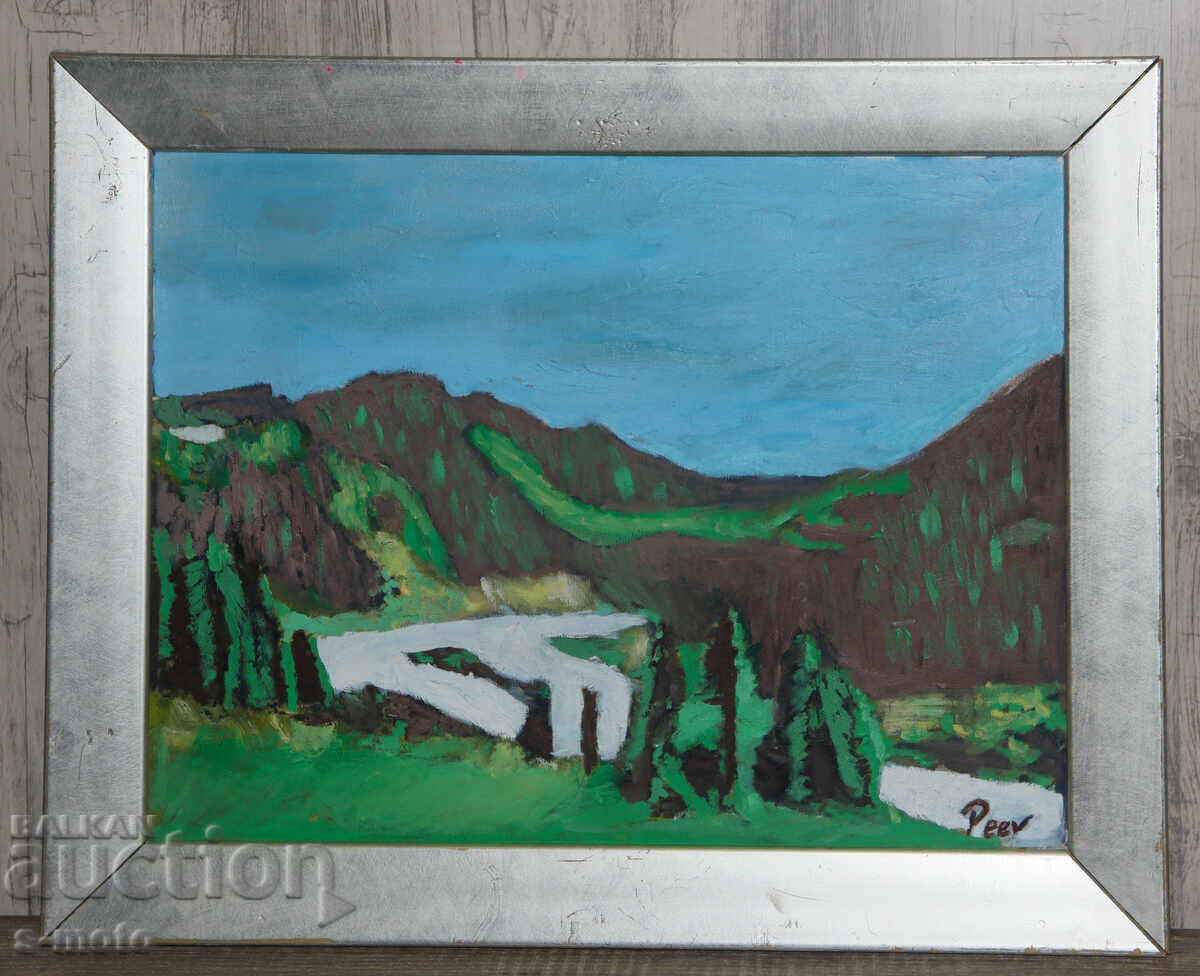 Krum Peev (1970 - ) oil paints landscape with price 550.00 BGN | € 281.21