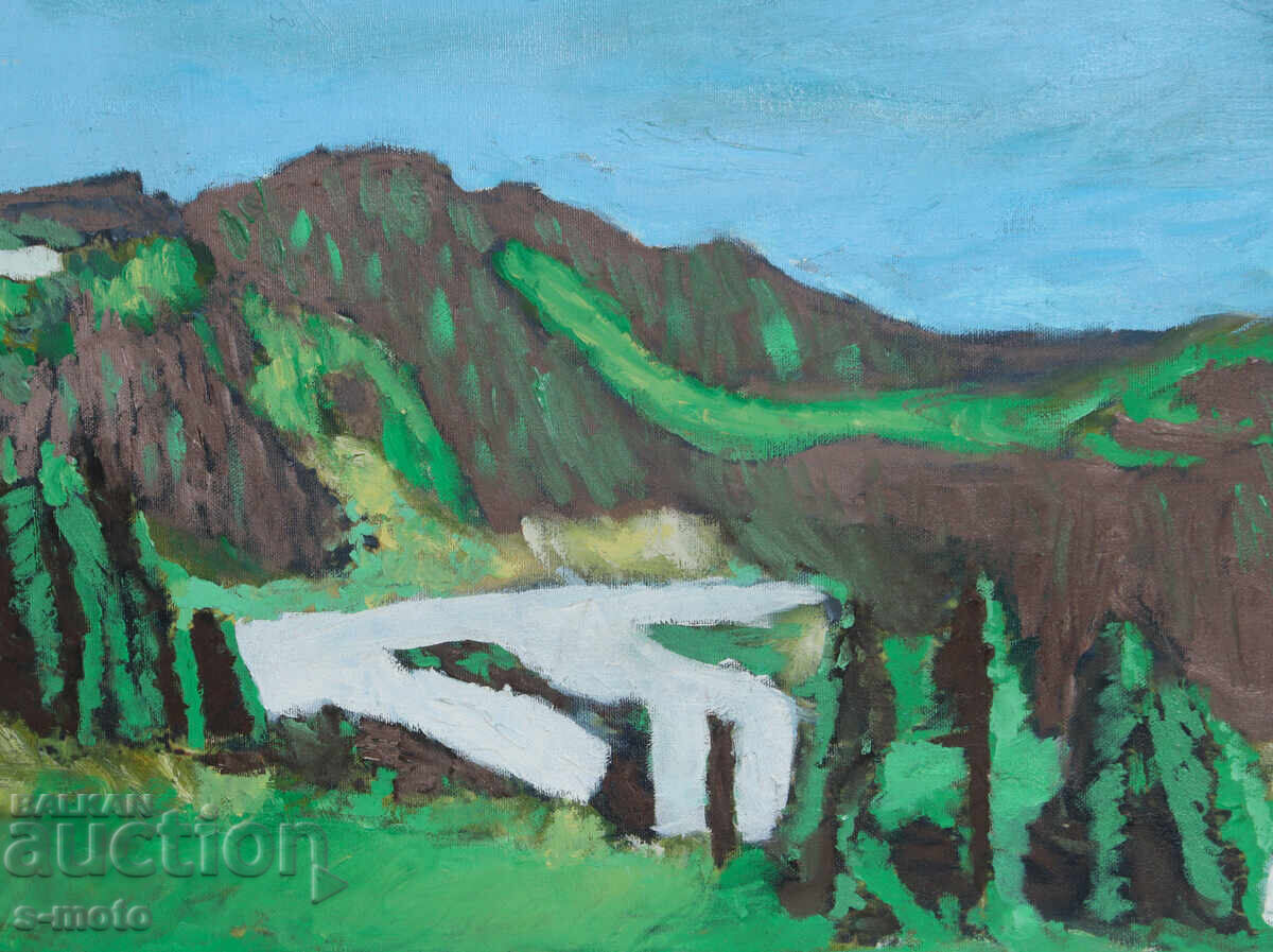 Krum Peev (1970 - ) oil paints landscape - 5