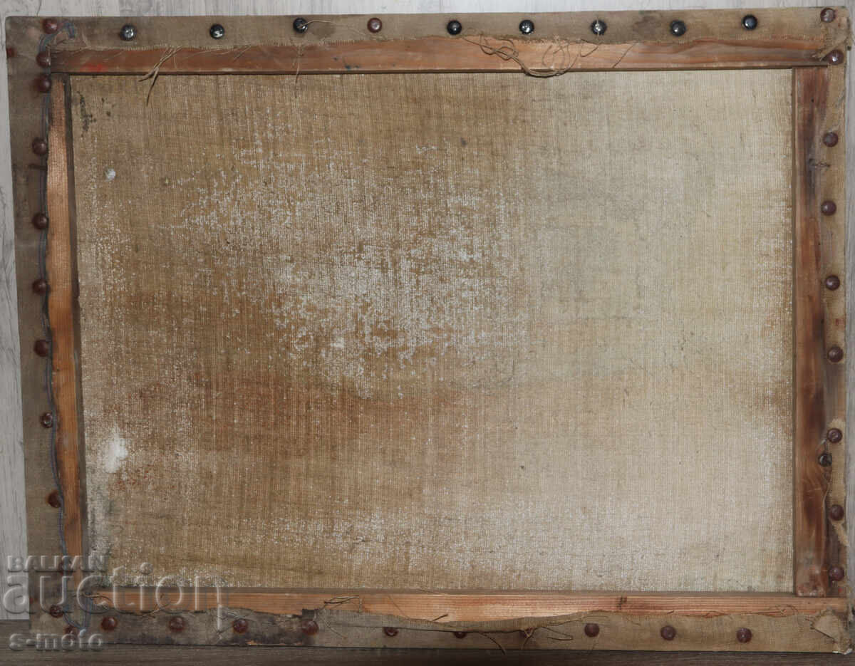 Παλιός ελαιογραφία αγροτικό τοπίο - 5 Παλιός ελαιογραφία αγροτικό τοπίο - 5