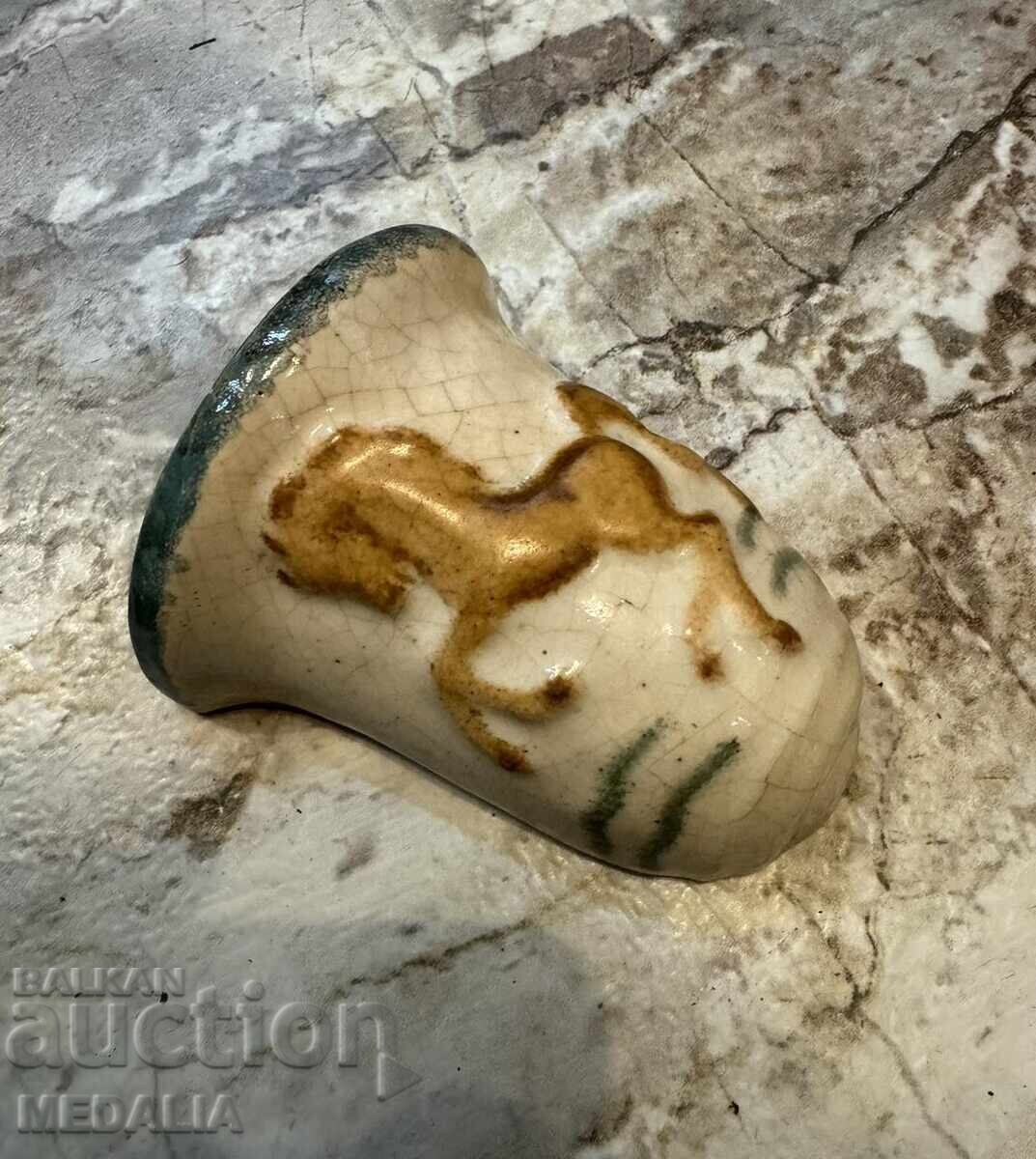 Georgi Bakardzhiev - ceramics with glazes - little horse - signed / II with price 150.00 BGN | € 76.69 Georgi Bakardzhiev - ceramics with glazes - little horse - signed / II with price 150.00 BGN | € 76.69