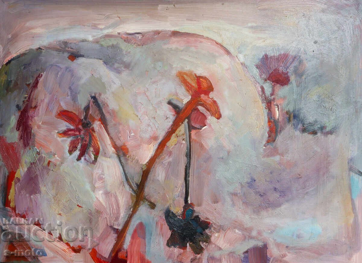 Oil painting abstract composition with price 350.00 BGN | € 178.95