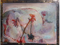 Oil painting abstract composition