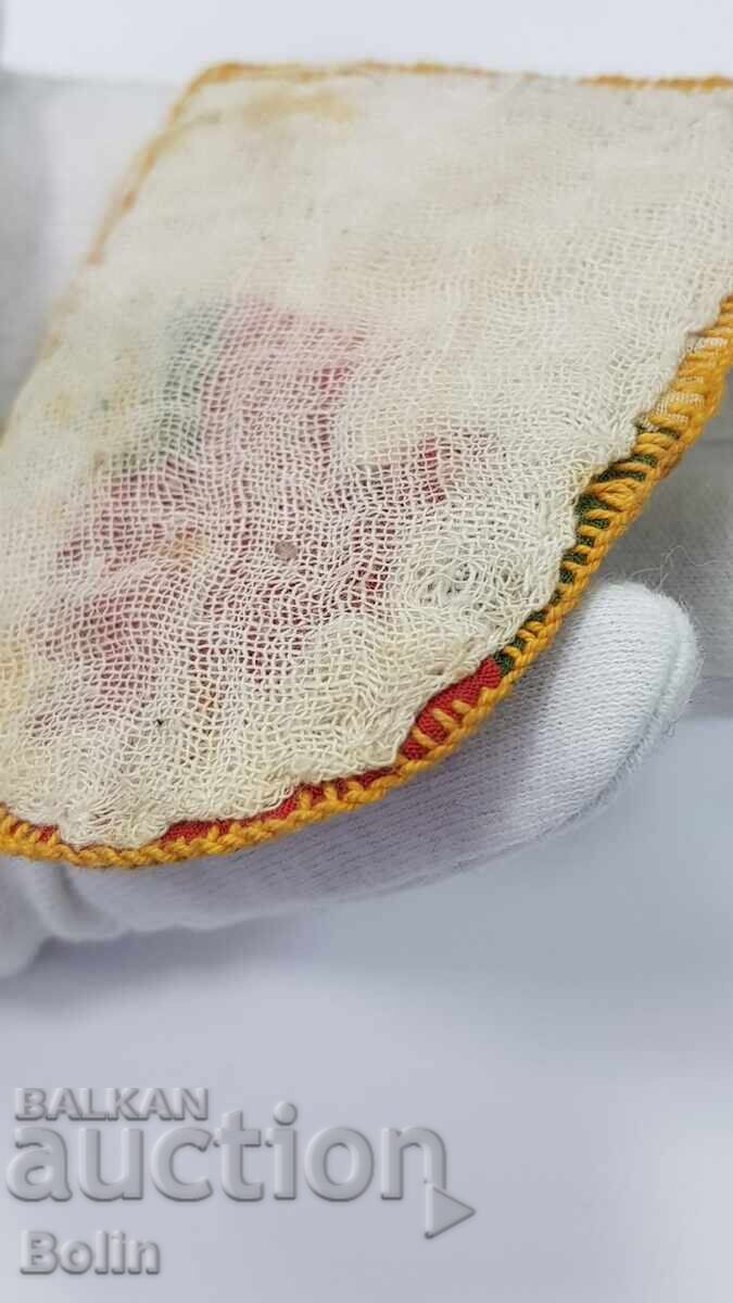 Rar semn bulgar de mânecă textil timpuriu KAT - 5